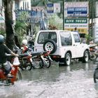 Nach dem Monsunregen in Thailand