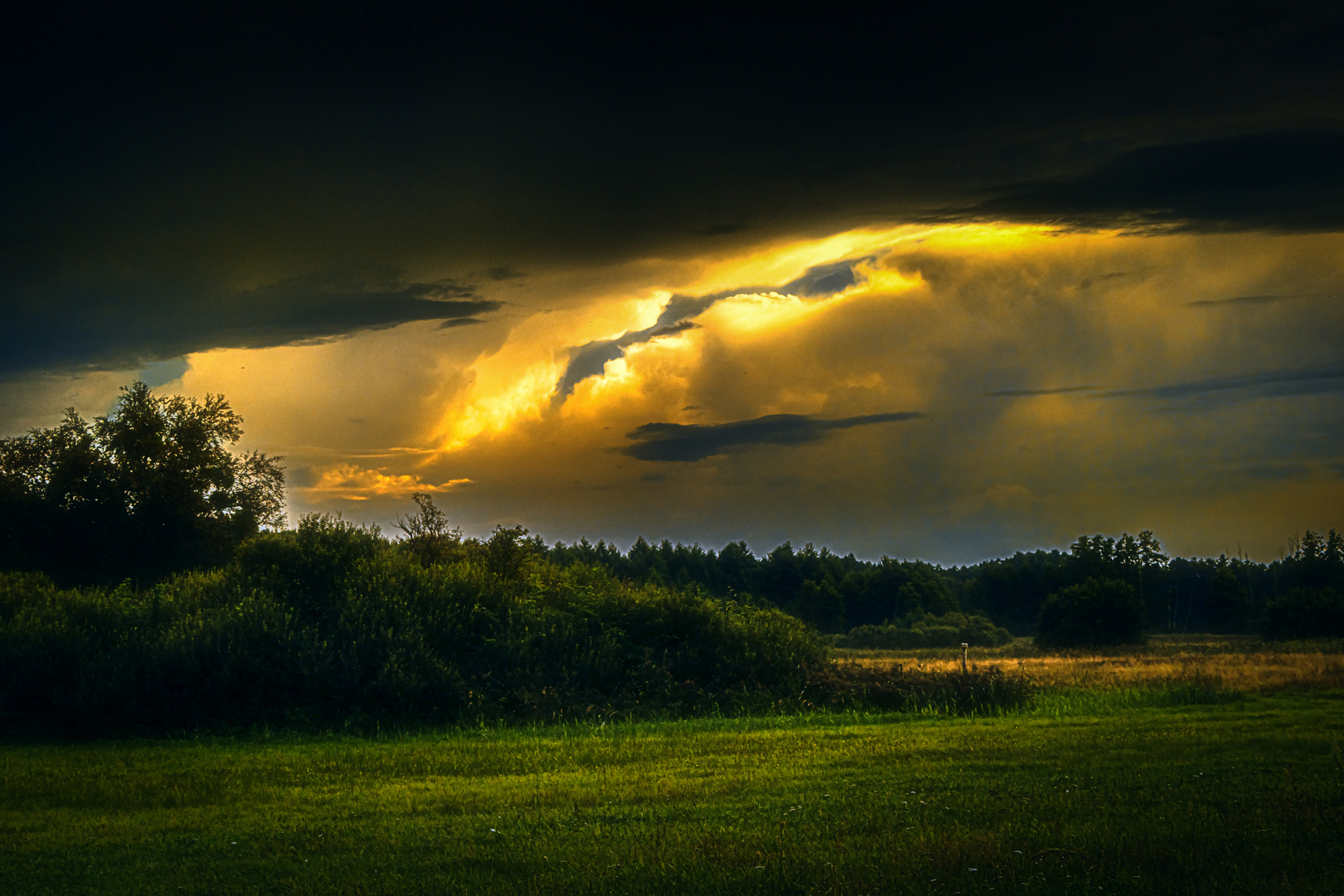 Nach dem Regen am Abend