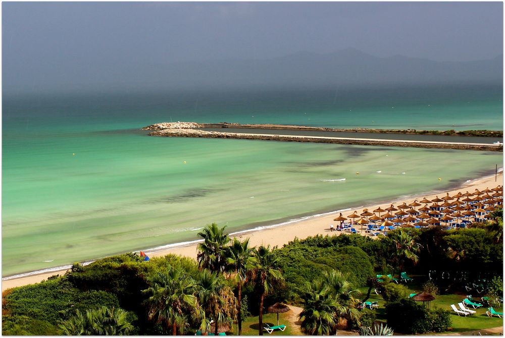 Nach dem Regen an der Playa de Muro