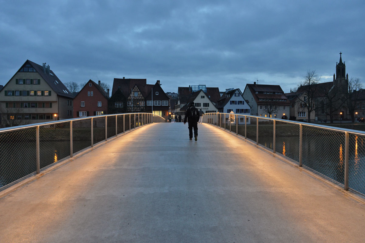 Nach dem Regen: Blaue Stunde in Rottenburg (1)