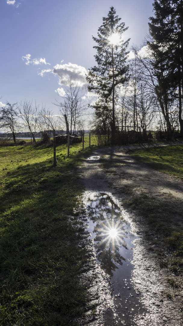 Nach dem Regen scheint die Sonne