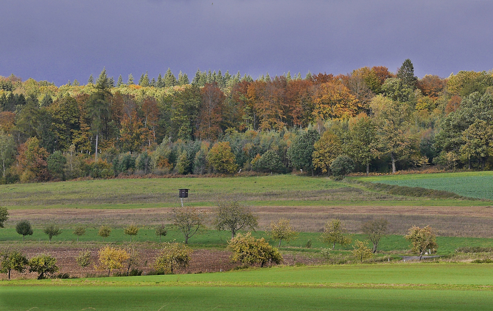 Nach dem Regen schien die Sonne