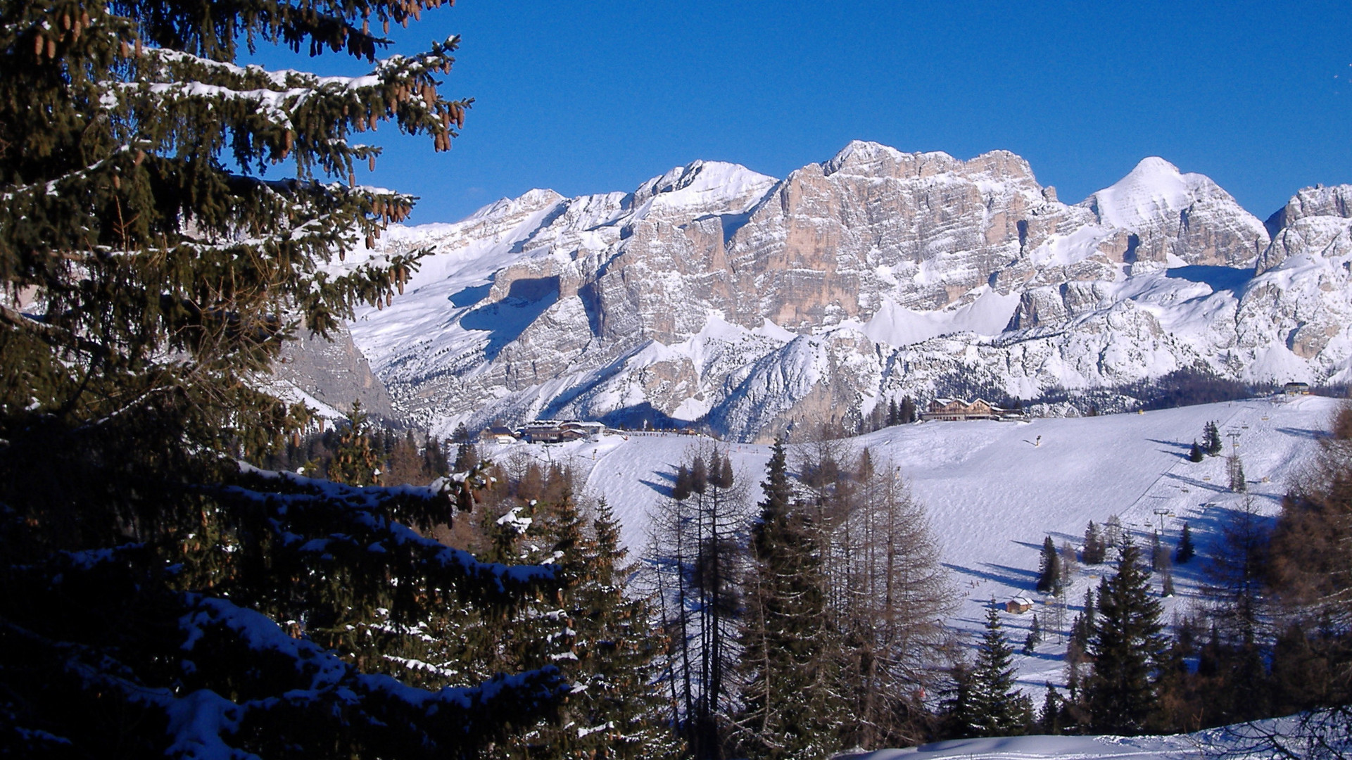 Nach dem Skitag noch mal die Aussicht genießen