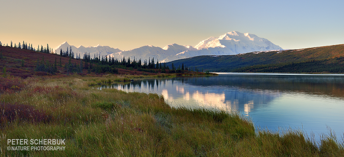 Nach dem Sonnenaufgang am Wonder Lake....