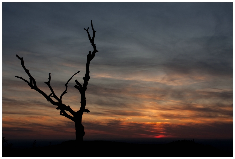 Nach dem Sonnenuntergang am Breitenstein