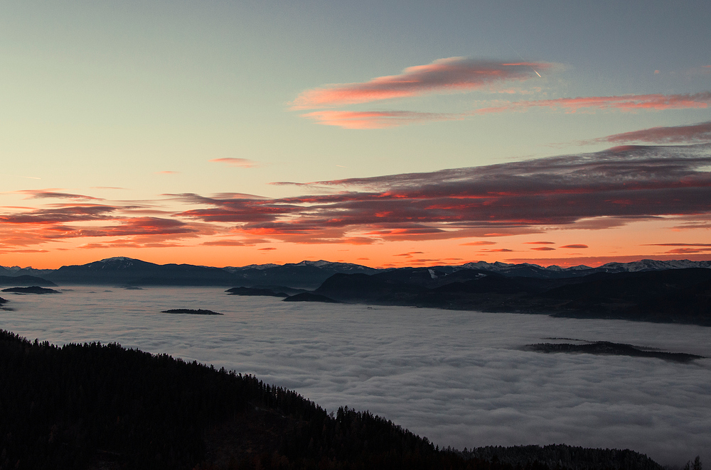 nach dem Sonnenuntergang am Magdalensberg