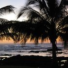 Nach dem Sonnenuntergang am Strand in Costa Rica