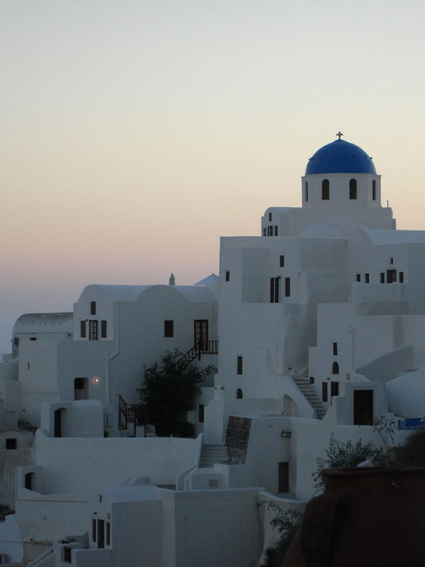 nach dem sonnenuntergang in oia - santorini