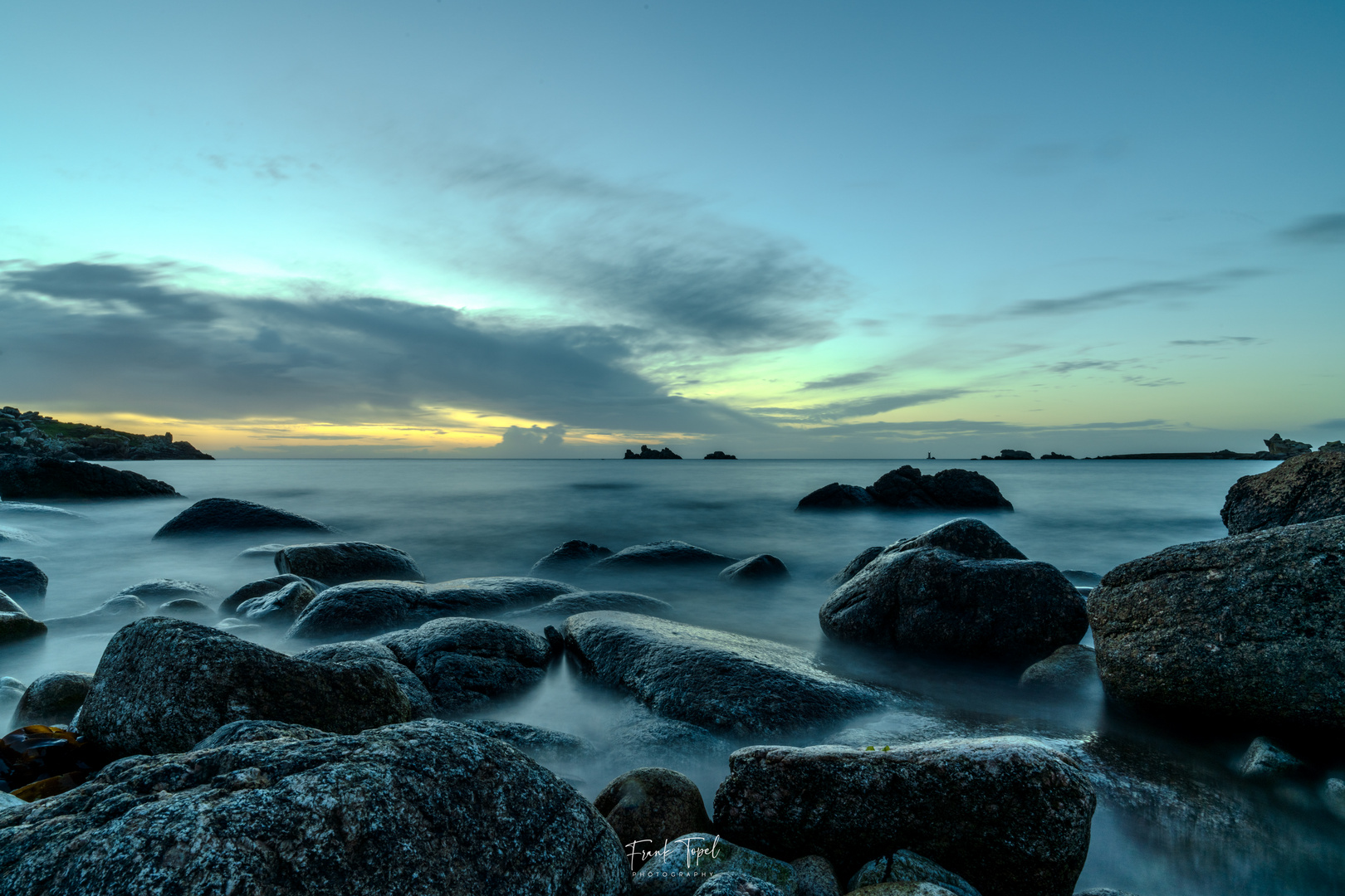 Nach dem Sonnenuntergang, in Porspoder, Bretagne