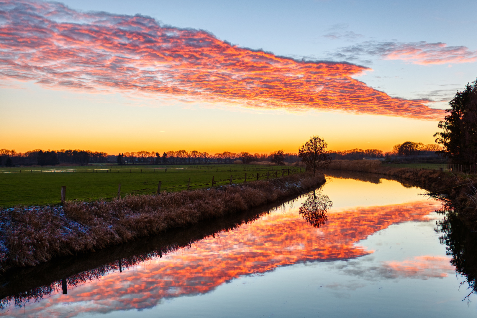 Nach dem Sonnenuntergang über Bocholt