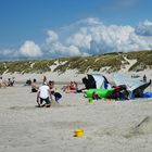 Nach dem Strand kam eine hohe Sanddüne