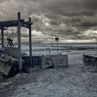 nach dem Sturm II - Der Strandkorb in der Schaukel