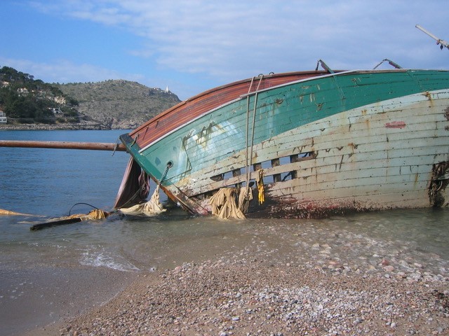 Nach dem Sturm im Port Soller