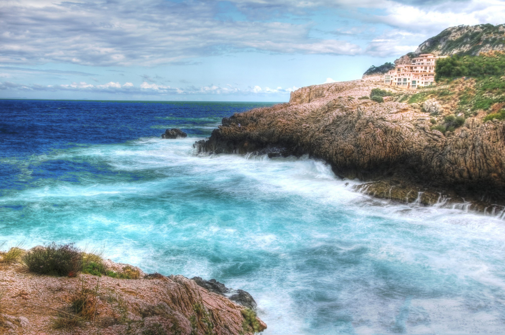 nach dem Sturm in der Bucht von Cala Ratjada