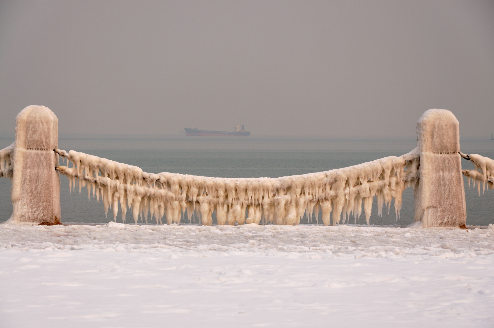 Nach dem Sturm in Yantai