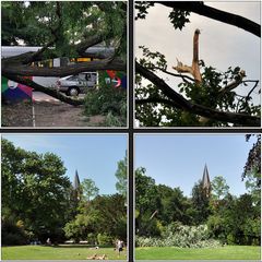 Nach dem Unwetter über Düsseldorf