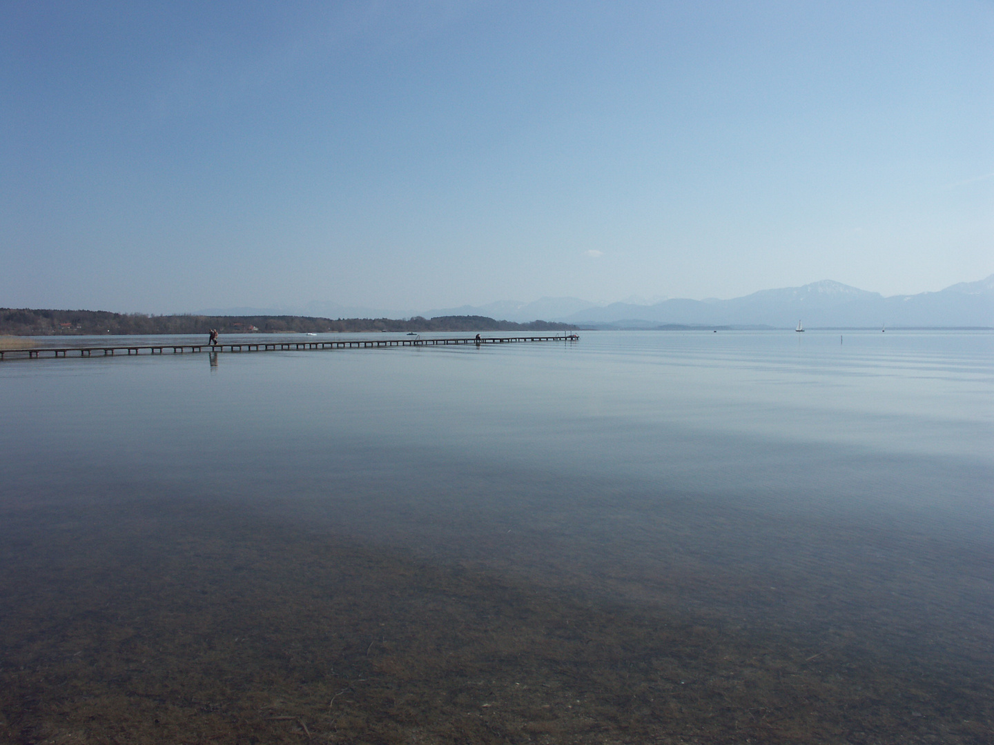 nach der Schneeschmelze am Chiemsee