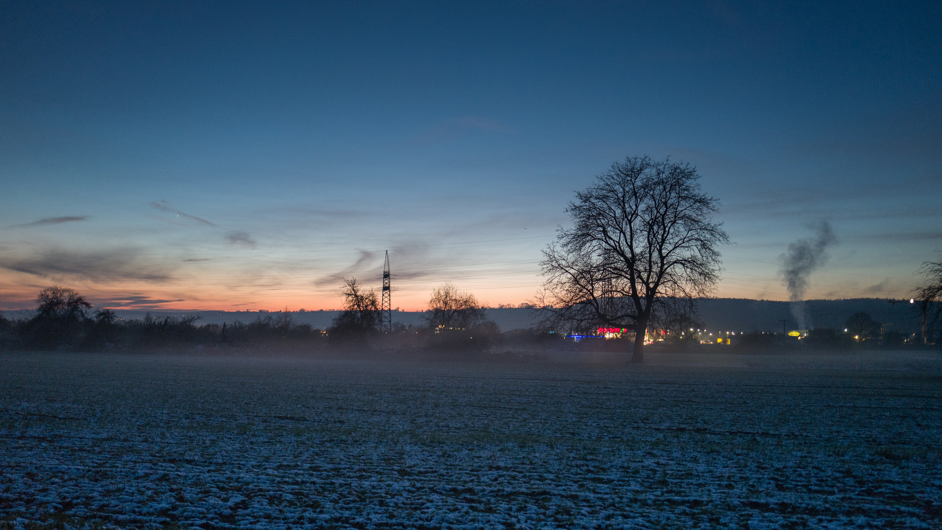 nach der Sonne kommt die Kälte...