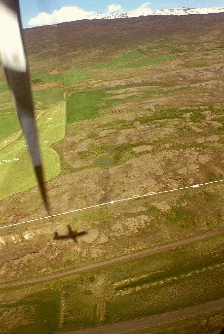 Nach einem gelungenen Flug über das Hochland..