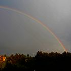 Nach einem Gewitter kommt meistens ein Regenbogen