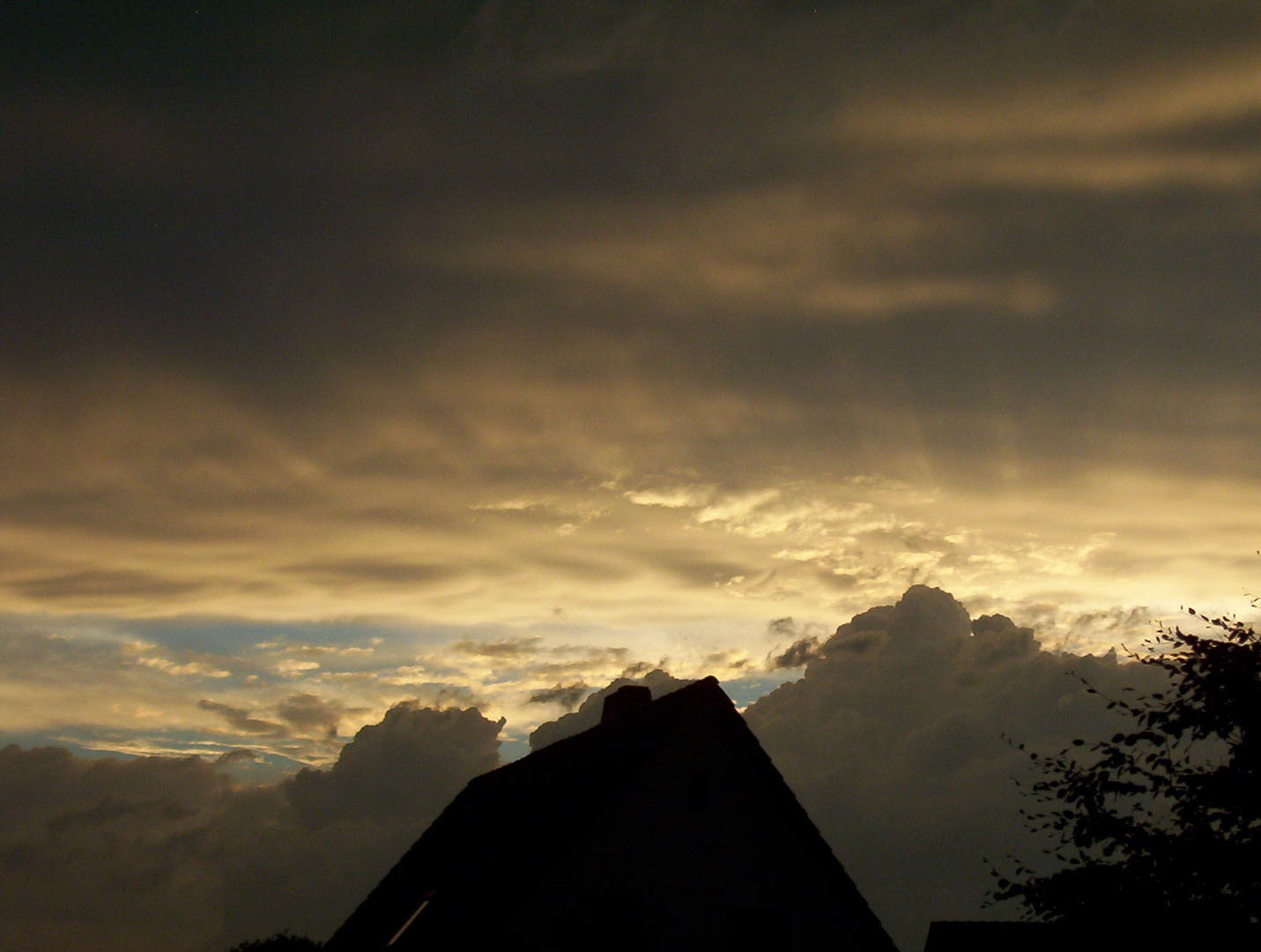 Nach einem kräftigen Gewitter