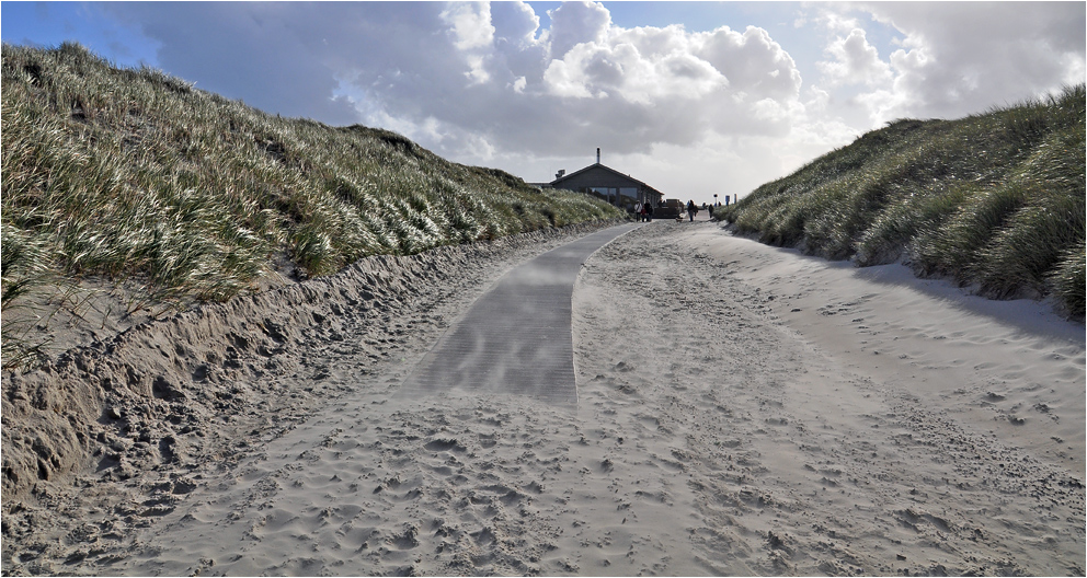 Nach einem langen Strandgang ...