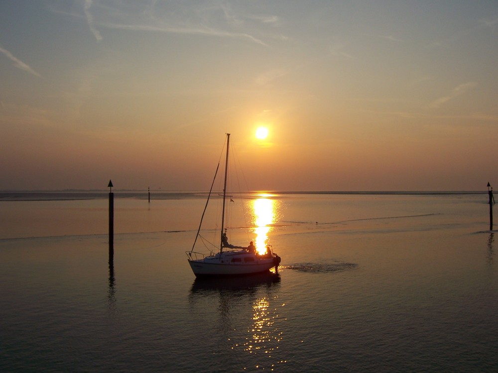 Nach einem langen, wunderschönen Tag auf der Insel