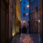 Nach einem Regenschauer abends in Wien