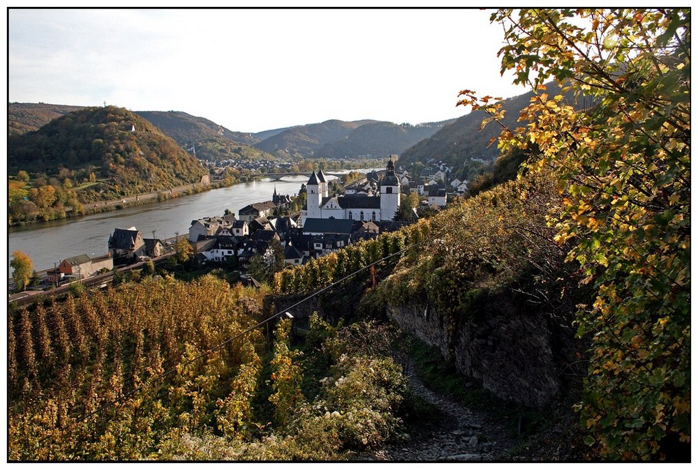 nach einem Tagesmarsch kommen wir in Treis-Karden an der Mosel an