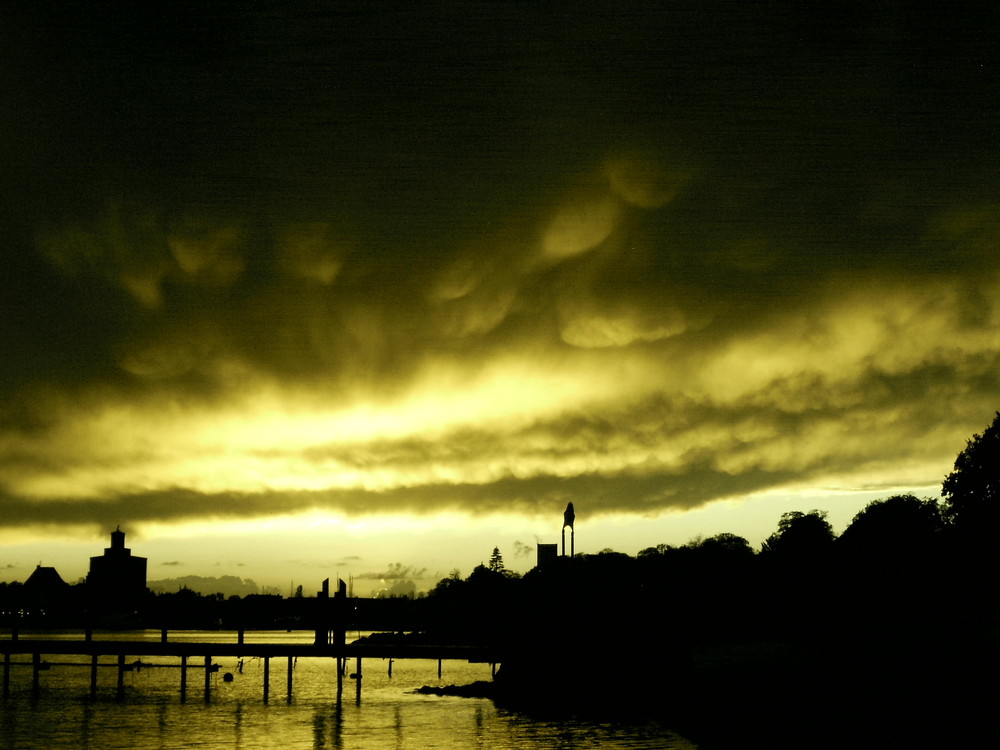 Nach einem Unwetter in Eckernförde 2007