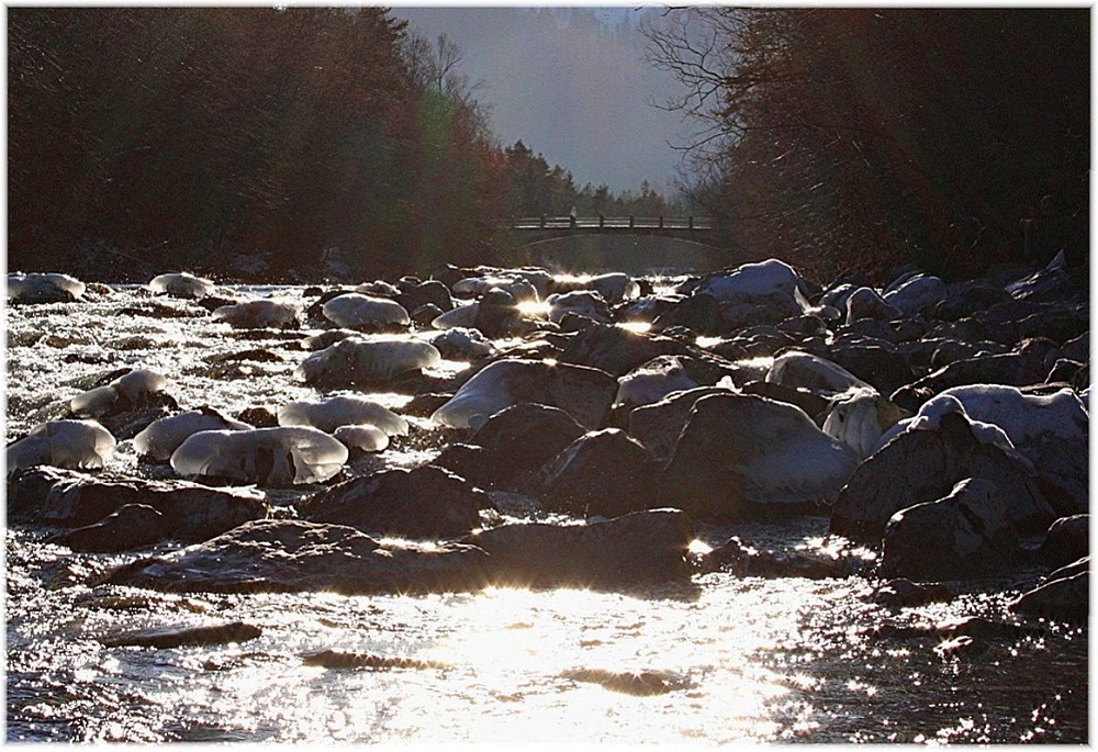 Nach Johann W. von Goethe, Osterspaziergang- Vom Eise befreit sind Strom und Bäche