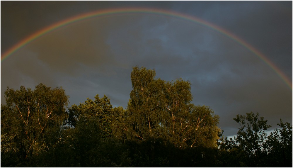 Nach langer Zeit endlich mal wieder ein Regenbogen!