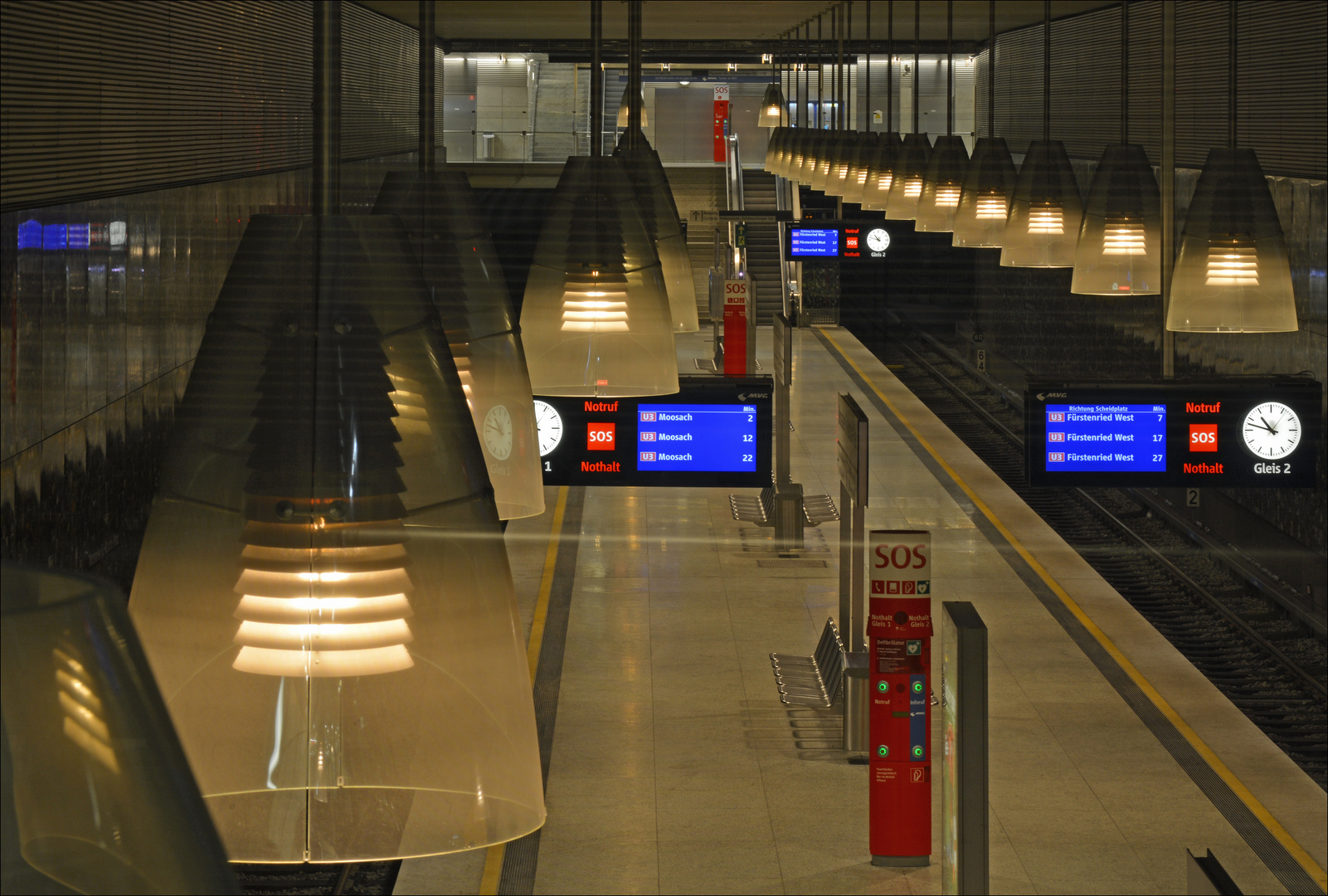 Nach Moosach in zwei Minuten - U-Bahn München