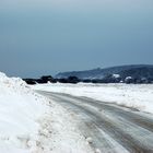 Nach Schneesturm Dasy auf der Insel Hiddensee