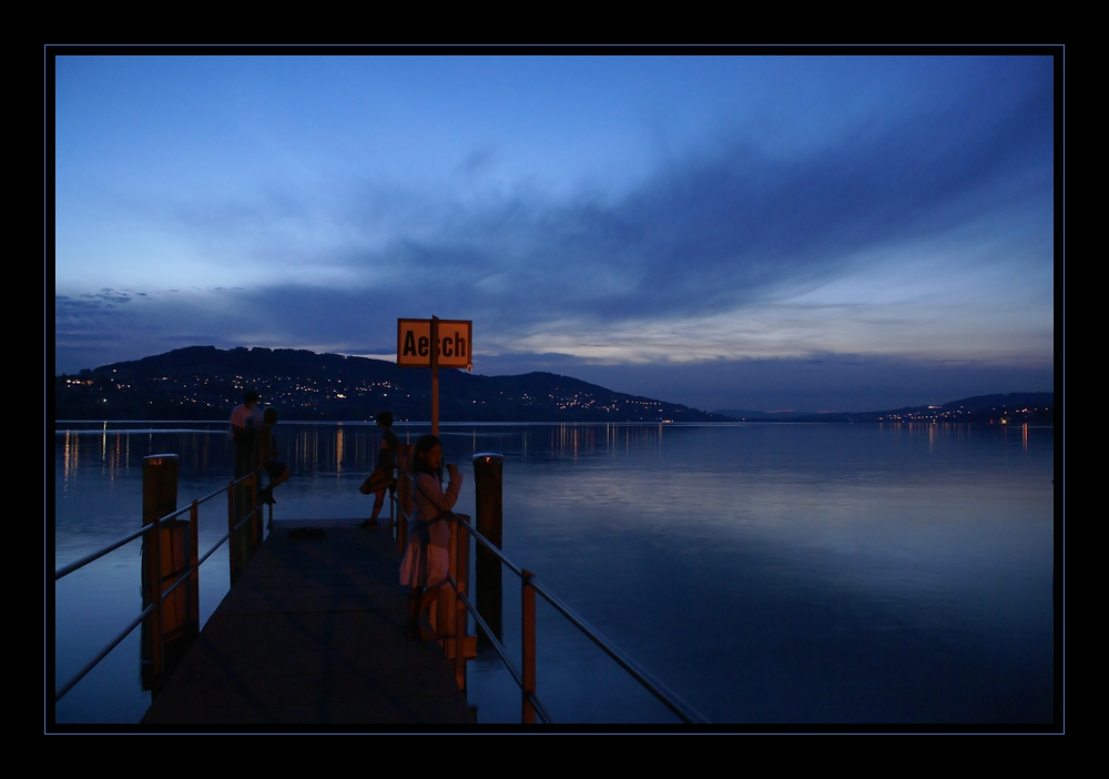 Nach Sonnenuntergang am Hallwilersee