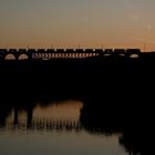 Nach Sonnenuntergang am Rhein