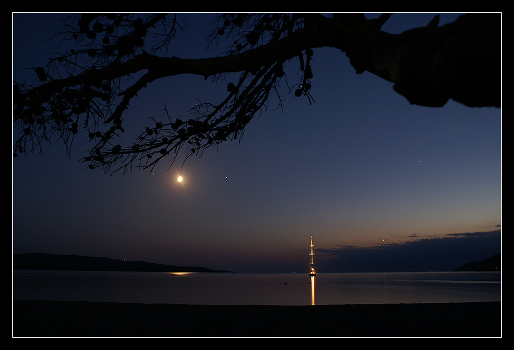 Nach Sonnenuntergang am Zlatni Rat