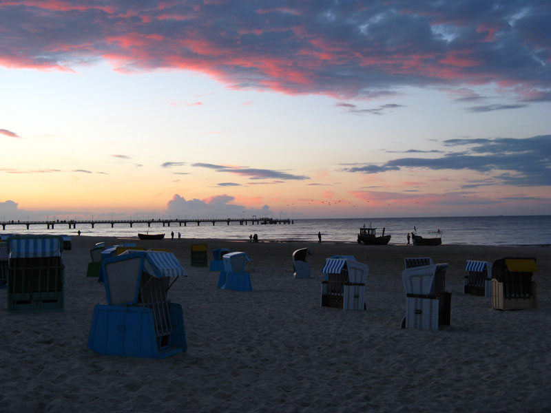 Nach Sonnenuntergang in Ahlbeck