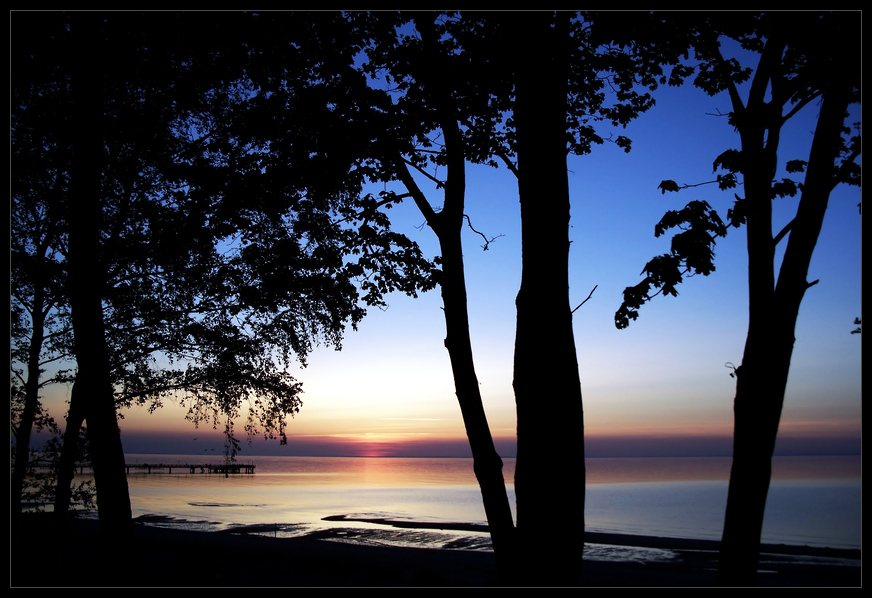 Nach Sonnenuntergang in Lubmin bei Greifswald