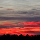 nach Sonnenuntergang kam das Abendrot