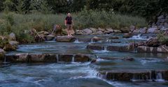 Nach Sonnenuntergang kommen die "Nachtschwärmer" an´s Wasser...