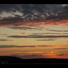 Nach Sonnenuntergang Stimmung bei uns auf dem Balkon