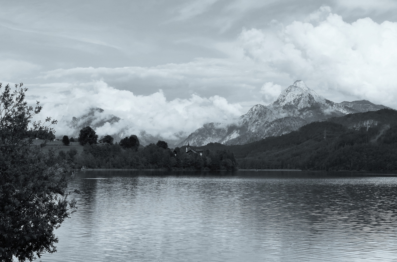 Nach Unwetter , See bei Füssen