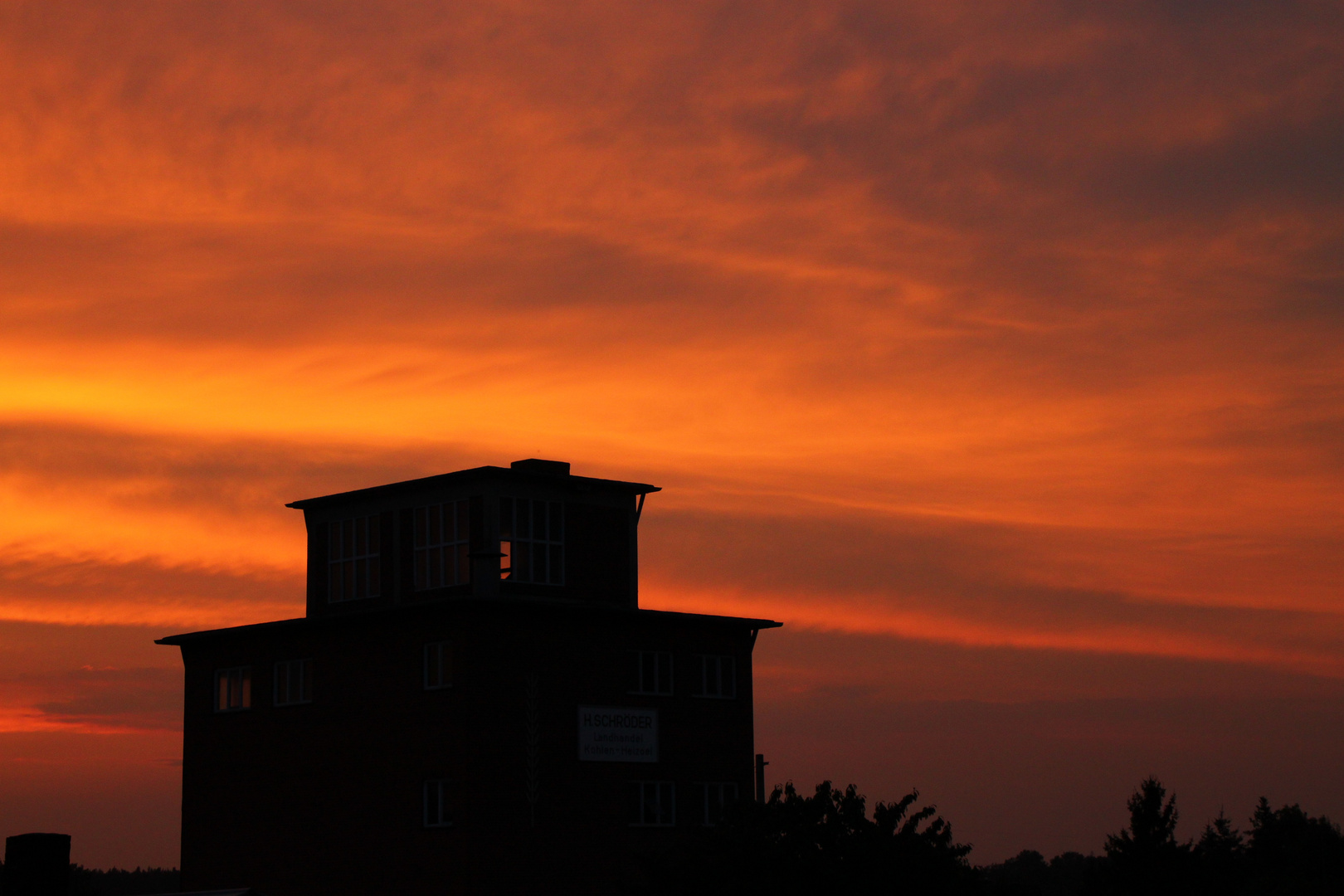 Nachbars Silo bei Sonnenuntergang 1