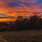 Nachdem die Sonne hinter dem Horizont verschwand