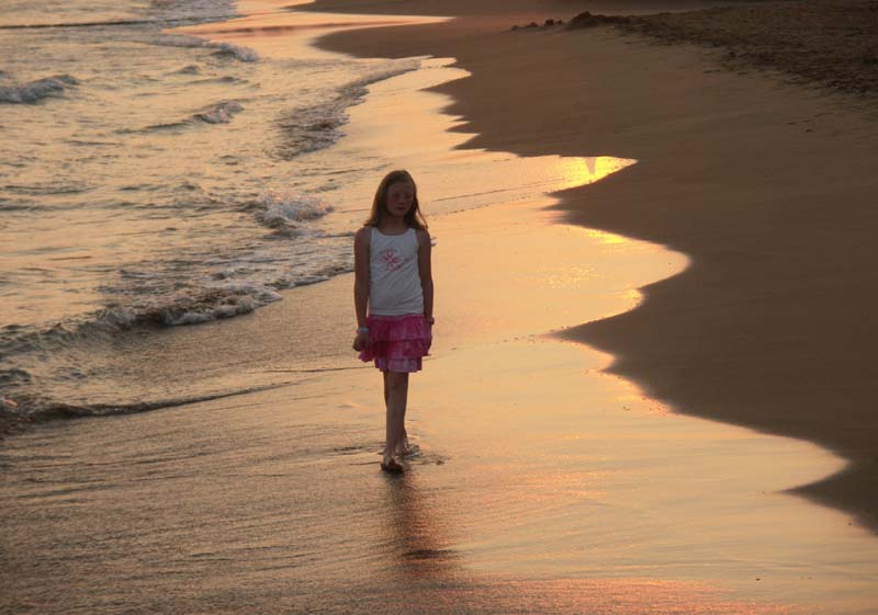 Nachdenklich am Strand