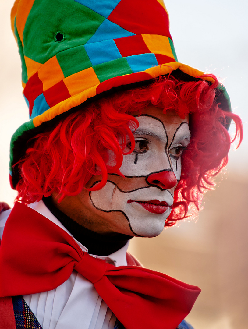 Nachdenklicher Clown