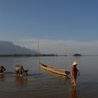 Nachmittag am Mekongufer in Don Daeng