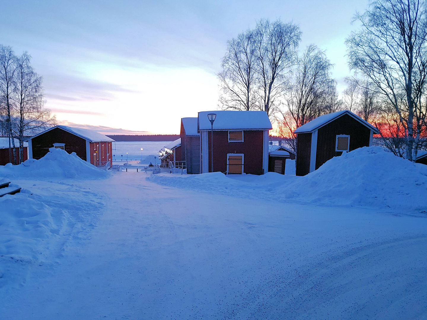 Nachmittag im finnischen Winter, Oulu