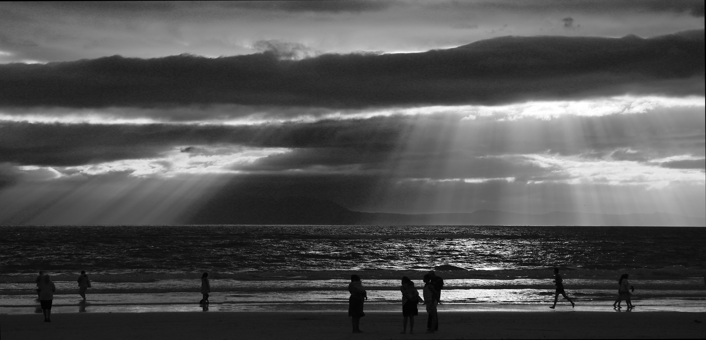 nachmittags am Strand